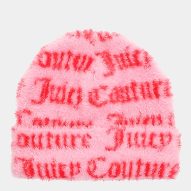 Juicy Couture Cotton Candy Intarsia Knit Monogram Beanie