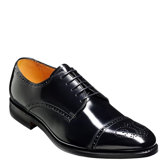 Barker Black Perth Leather Shoe