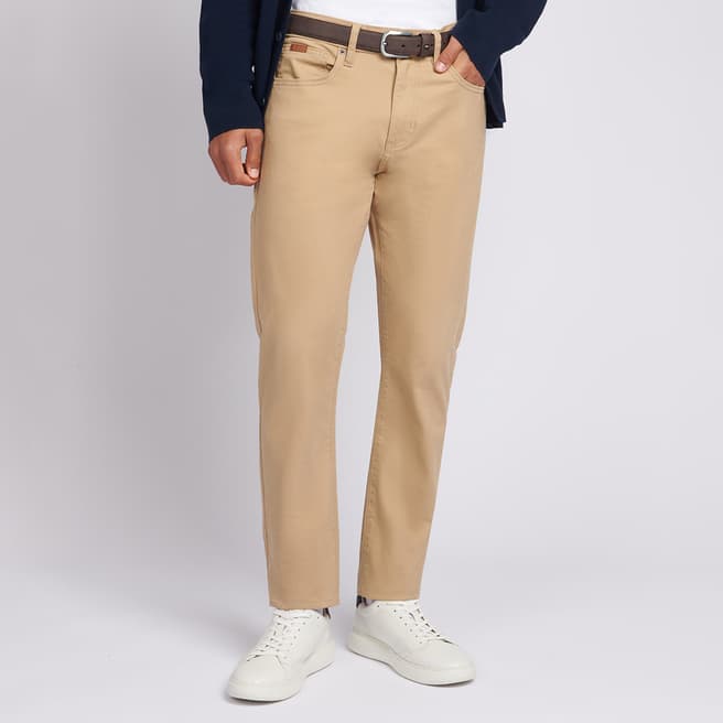 U.S. Polo Assn. Tan Cotton Blend Woven Trousers