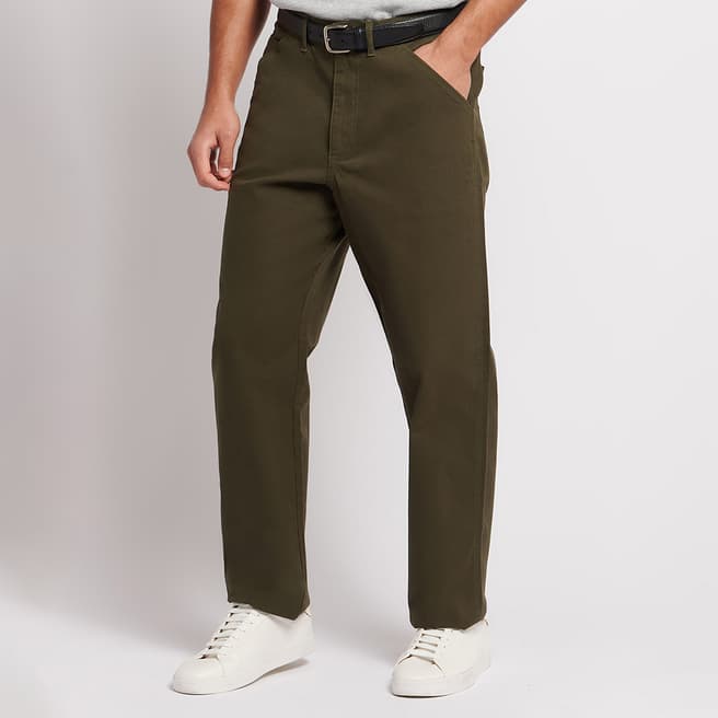 U.S. Polo Assn. Dark Green Worker Cotton Trousers