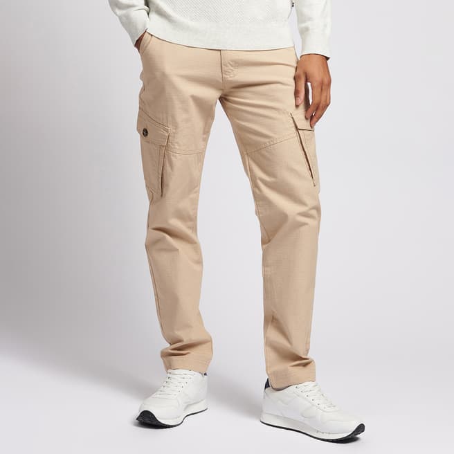 U.S. Polo Assn. Tan Cotton Cargo Trousers
