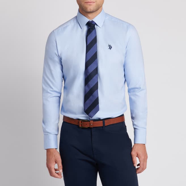 U.S. Polo Assn. Blue Royal Cotton Twill Shirt