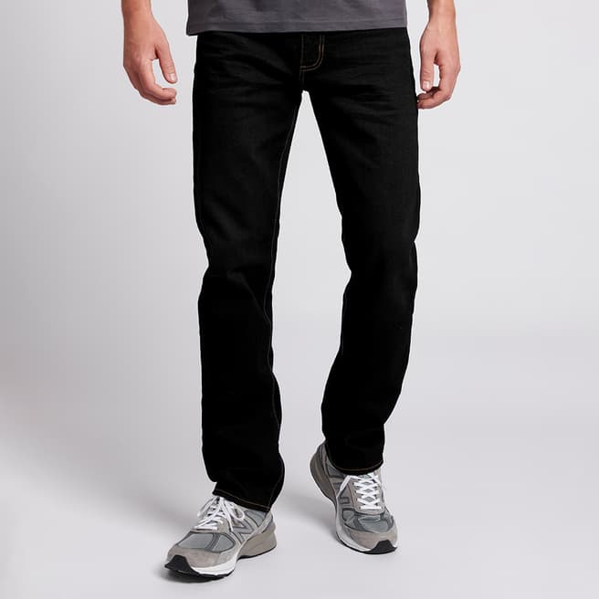 U.S. Polo Assn. Black Straight Relaxed Stretch Jeans