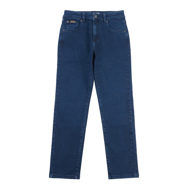 U.S. Polo Assn. Teen Boy's Dark Blue Slim Stretch Jeans