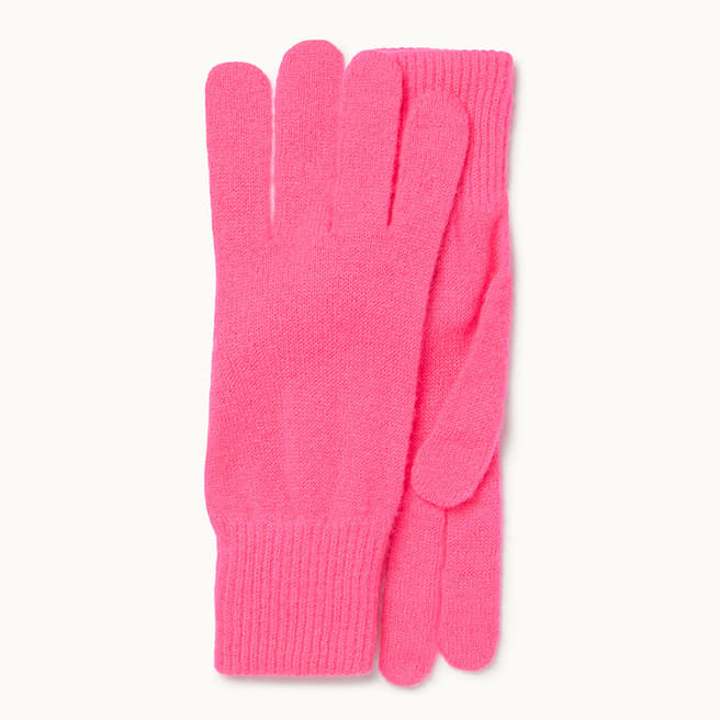 Scott & Scott London Classic Gloves Neon Pink