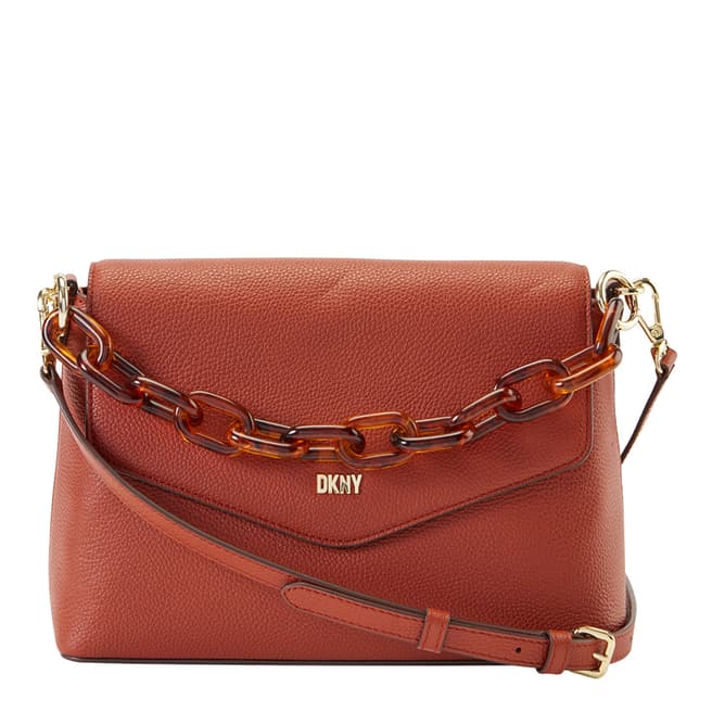 DKNY Brick Red Frankie Shoulder Bag