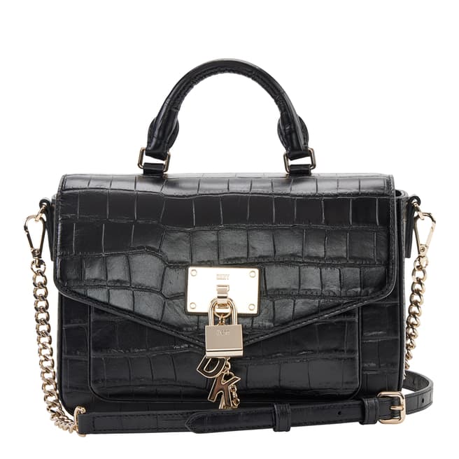 DKNY Black Gold Elissa Satchel Bag