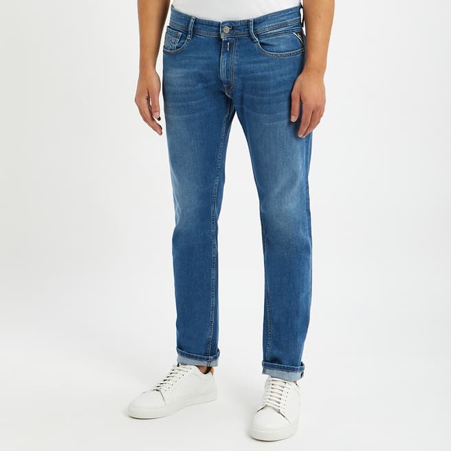 Replay Blue Rocco Comfort Straight Stretch Jeans