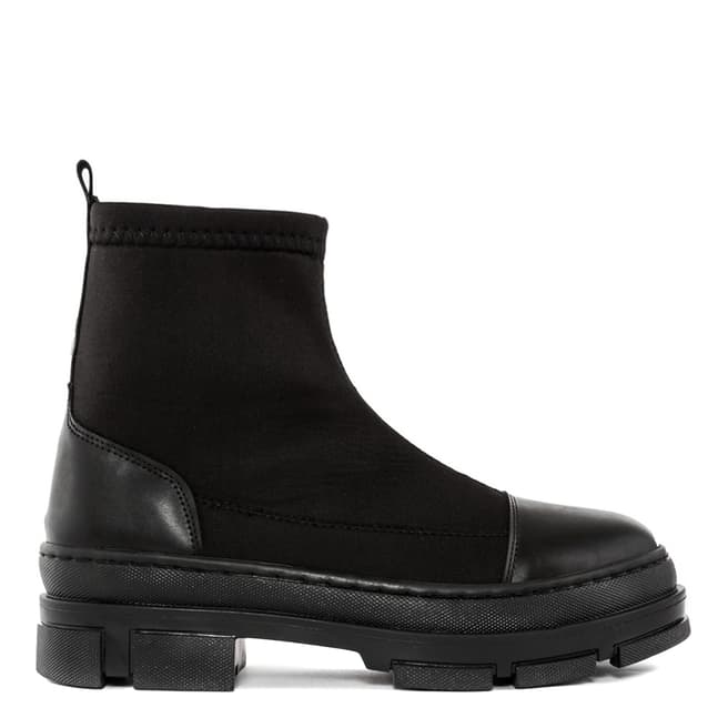 Officina55 Black Ankle Boot