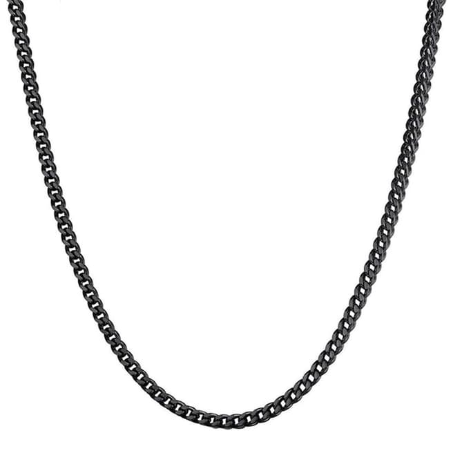 Stephen Oliver Black Plated Classic Chain Necklace