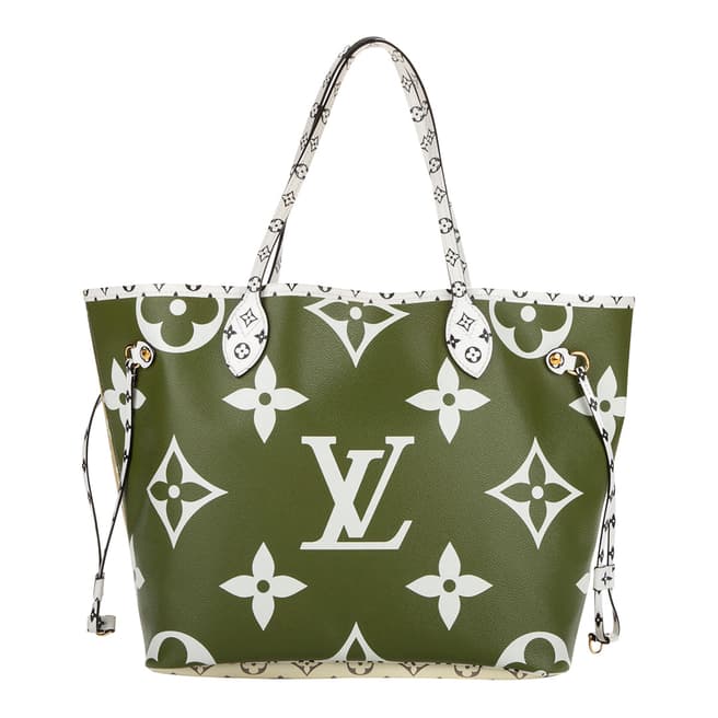 Vintage Louis Vuitton Green Limited Edition Neverfull The Pool Shoulder Bag MM