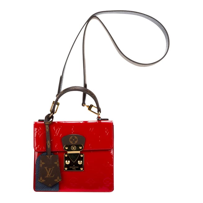 Vintage Louis Vuitton Red Spring Street Handbag