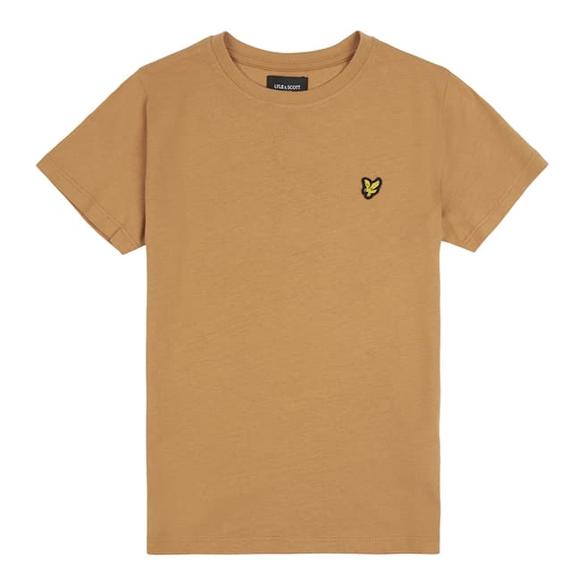 Lyle & Scott Girls Biscuit Cotton Fitted T-Shirt