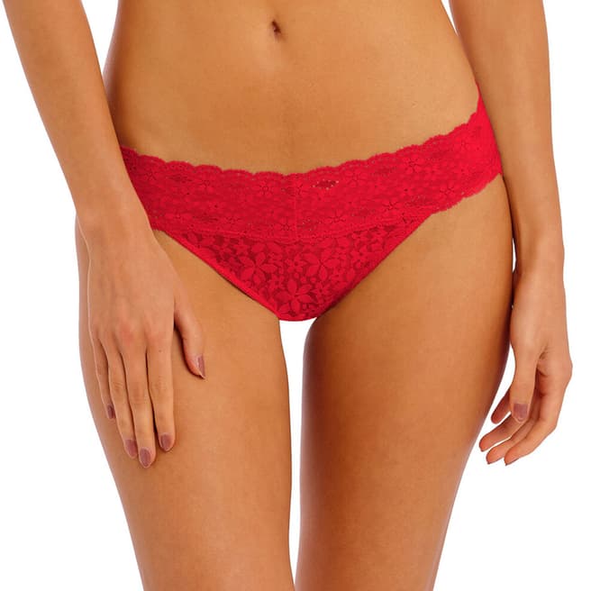 Wacoal Red Halo Lace Bikini Brief
