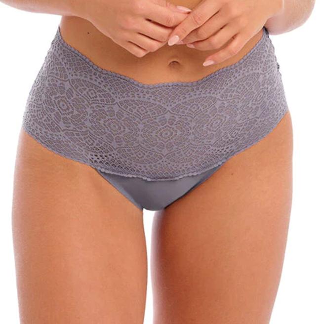 Fantasie Grey Lace Ease Invisible Stretch Full Brief