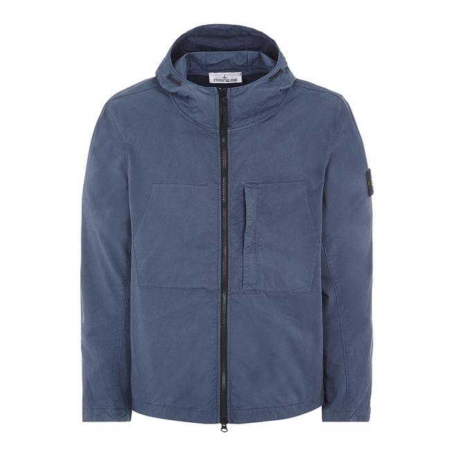 Stone Island Blue Supima Cotton Blend Jacket
