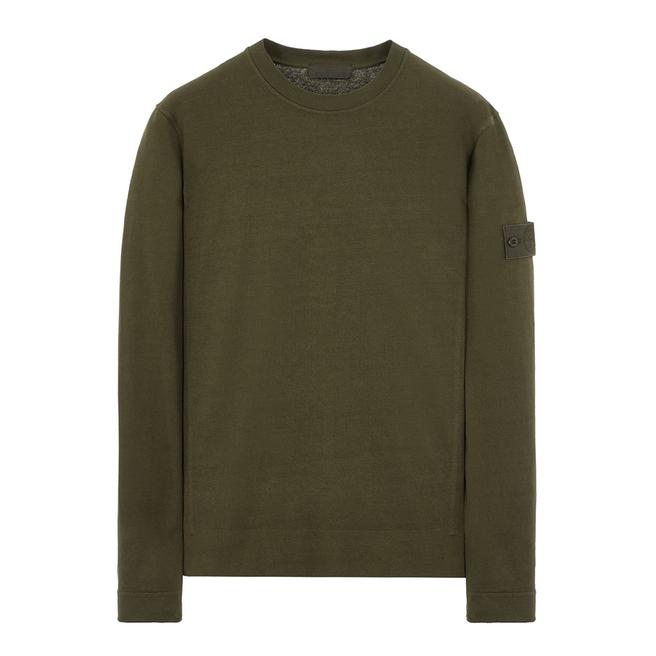 Stone Island Dark Green Ghost Cotton Sweatshirt