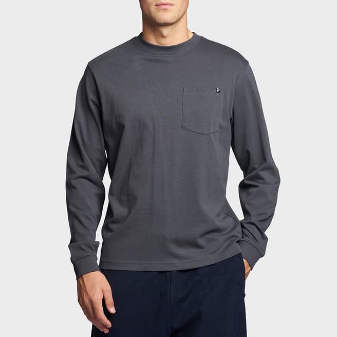 Penfield Dark Grey Cotton Pocket Detail T-Shirt