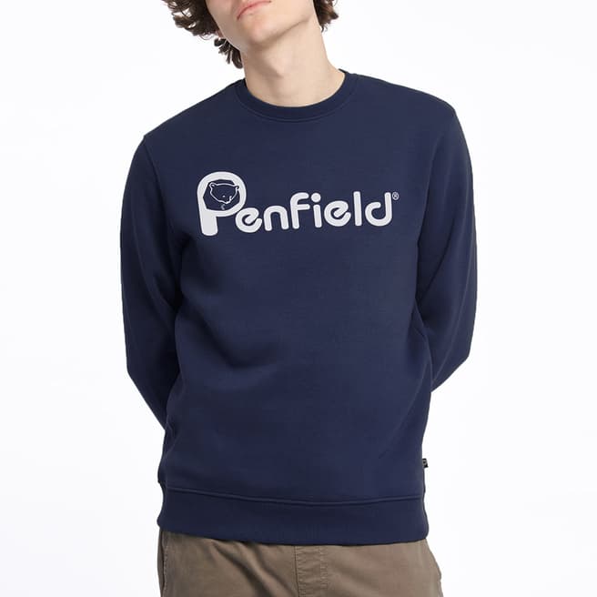 Penfield Black Bear Chest Print Sweatshirt