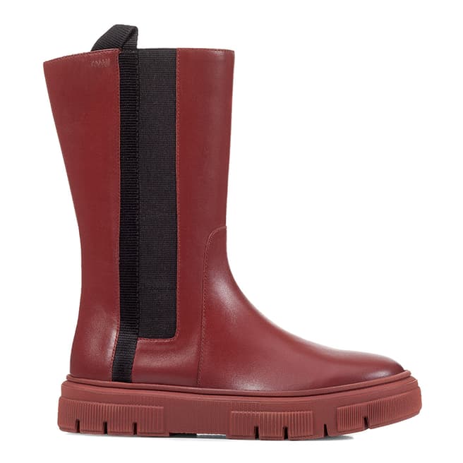 Geox Burgundy Isotte Ankle Boot