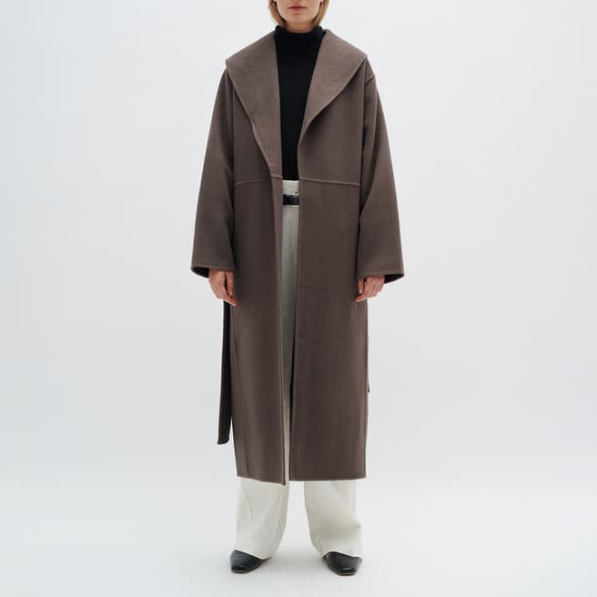 Inwear Brown Milla Wool Blend Coat