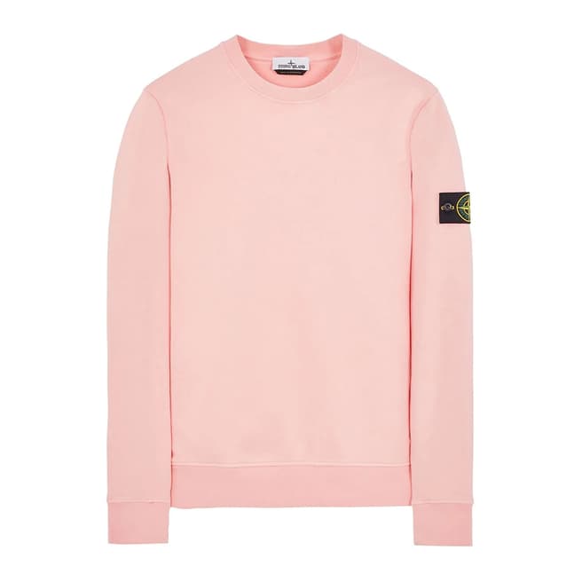 Stone Island Pink Crew Neck Sweatshirt