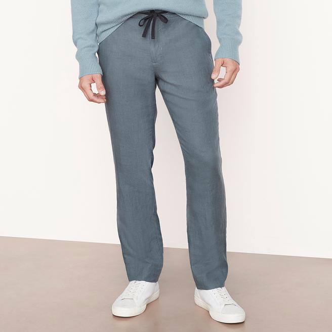 Vince Blue Lightweight Hemp Pant