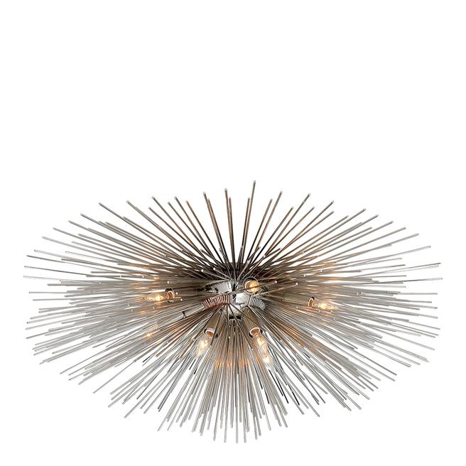 Kelly Wearstler for Visual Comfort & Co. Strada Large Flush Mount in Polished Nickel