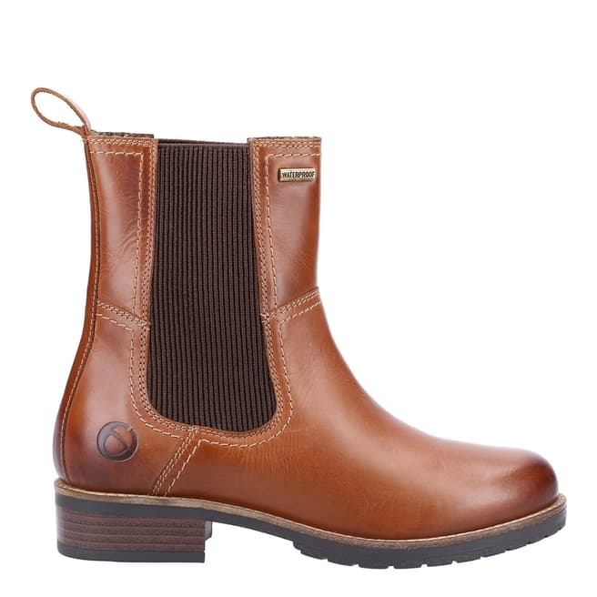 Cotswold Tan Somerford Waterproof Chelsea Boots