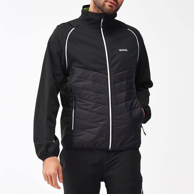 Regatta Black Waterproof Steren Hybrid Softshell Jacket