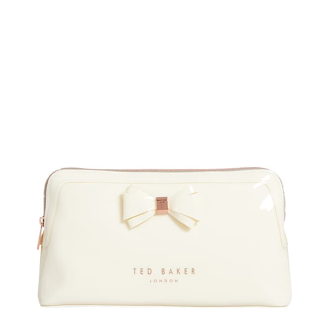 Ted Baker Ivory Abbie Glossy Bow Wash Bag