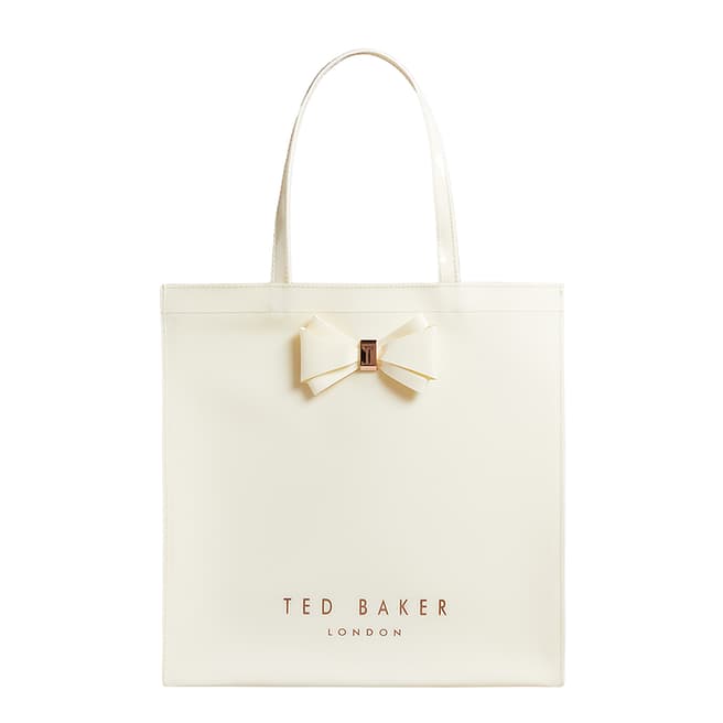 Ted Baker Ivory Alacon Plain Bow Large Icon Bag