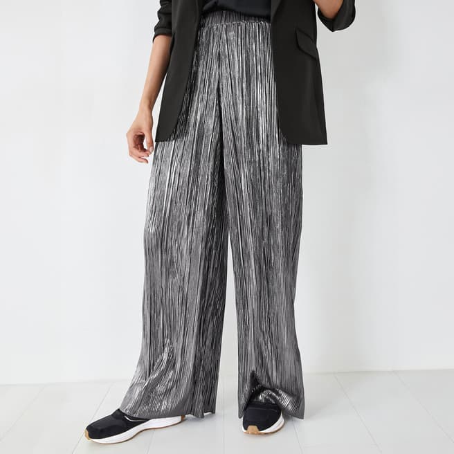 hush Silver River Pleated Wide Leg Trousers