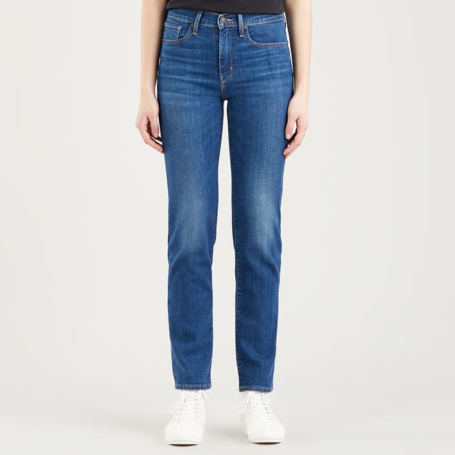 Levi's Mid Blue 724™ High Rise Straight Jeans