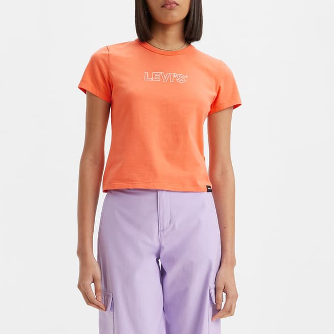 Levi's Coral Graphic Rickie Cotton Blend T-Shirt