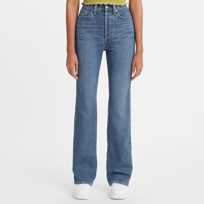 Levi's Blue Ribcage Bootcut Stretch Jeans