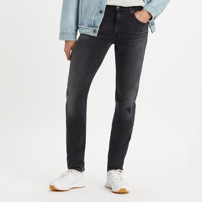 Levi's Washed Black 512 Slim Tapered Lo-Ball Jeans