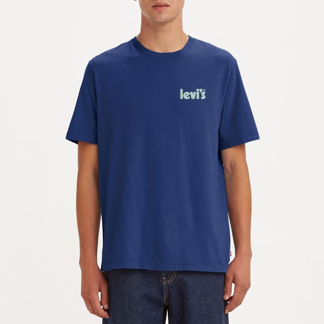 Levi's Navy Relaxed Fit Cotton T-Shirt