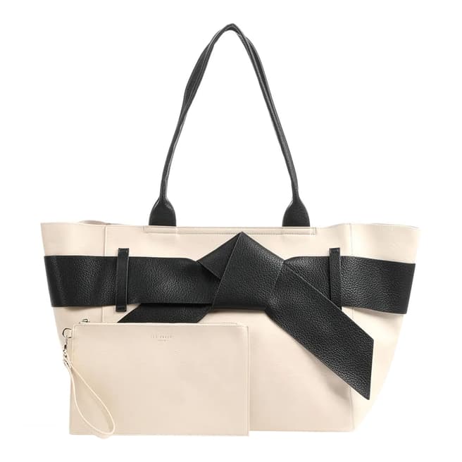 Ted Baker White Jimma Pu Large Tote