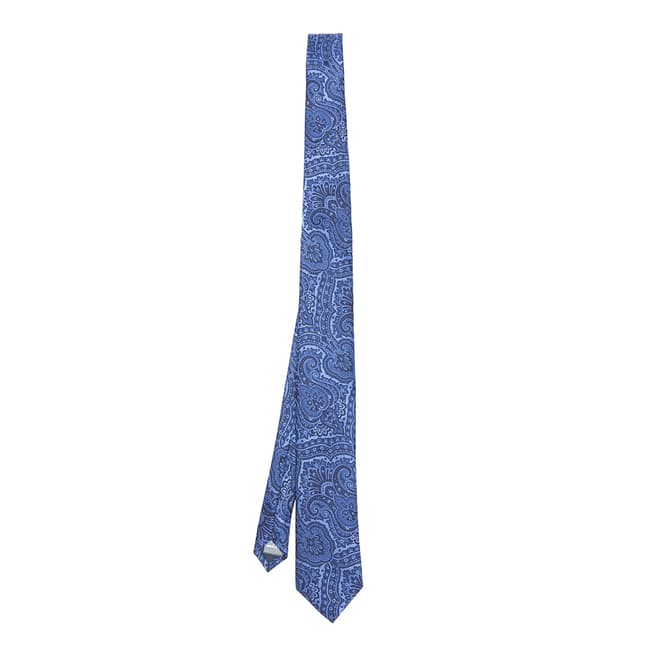 Ted Baker Navy Scquare Paisley Tie
