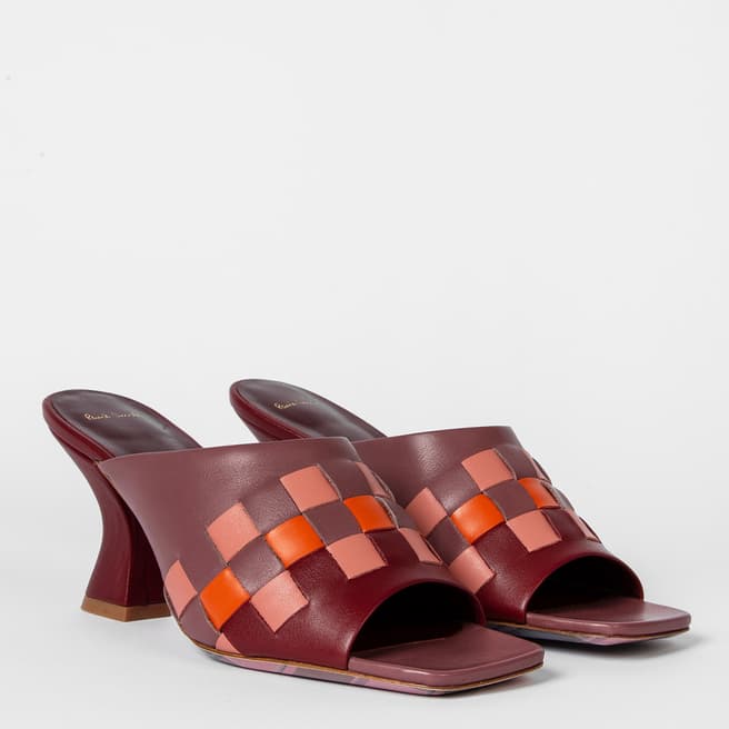 PAUL SMITH Red Leather Ford Mules