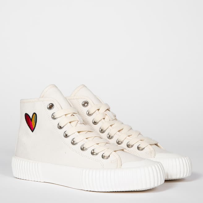 PAUL SMITH Off White Kibby Hi Top Trainer