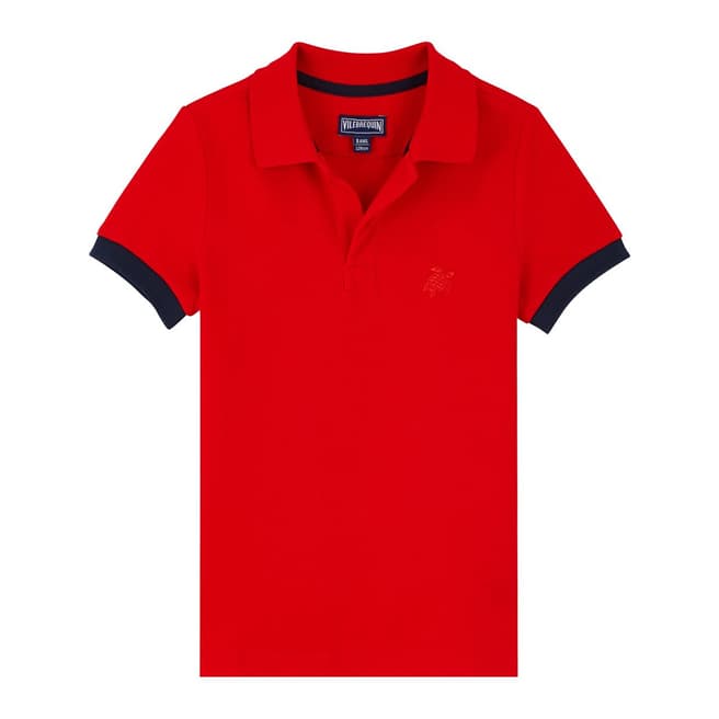Vilebrequin Red Pantin Cotton Polo Shirt