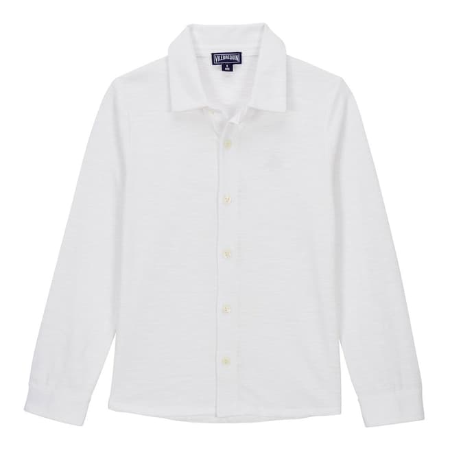 Vilebrequin White Gauthier Cotton Shirt