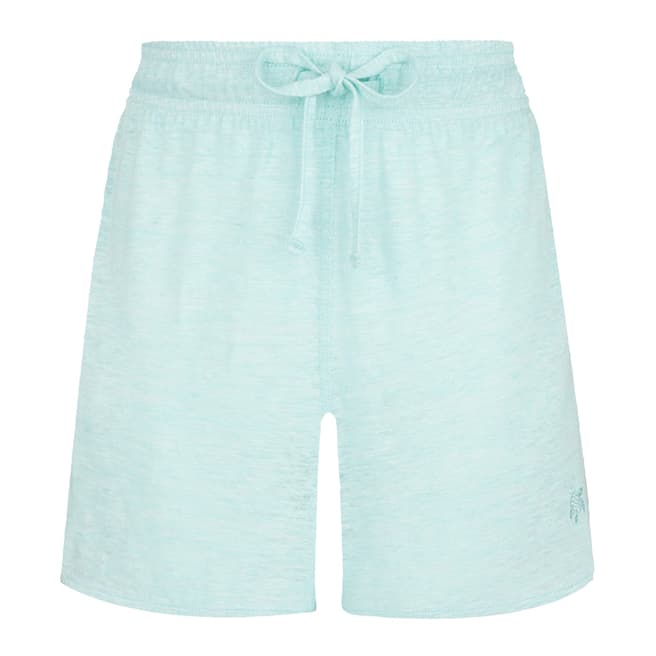 Vilebrequin Blue Linen Bolide Bermuda Shorts