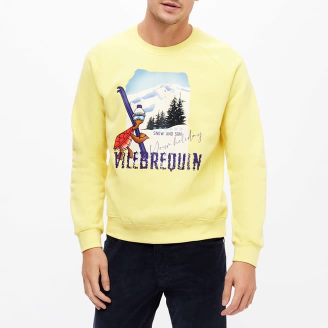 Vilebrequin Yellow Jorasses Cotton Sweatshirt