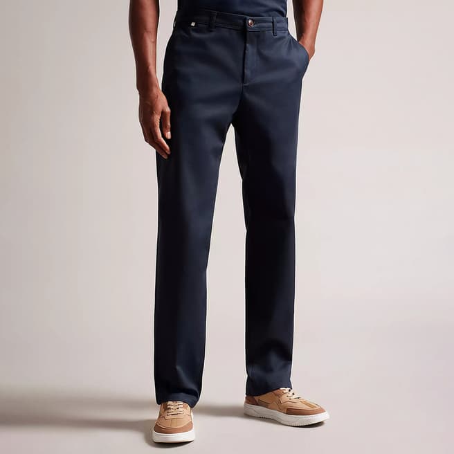 Ted Baker Navy Loose Fit Trousers
