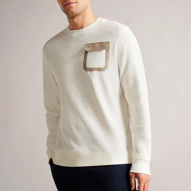 Ted Baker White Regular Sweatshirt