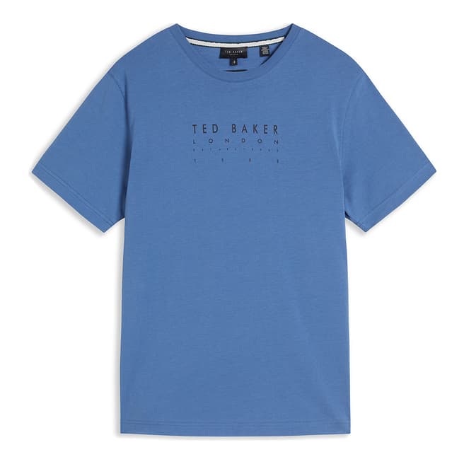 Ted Baker Dark Blue Cotton T-Shirt