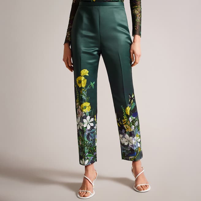 Ted Baker Green Aikaat Printed Trousers